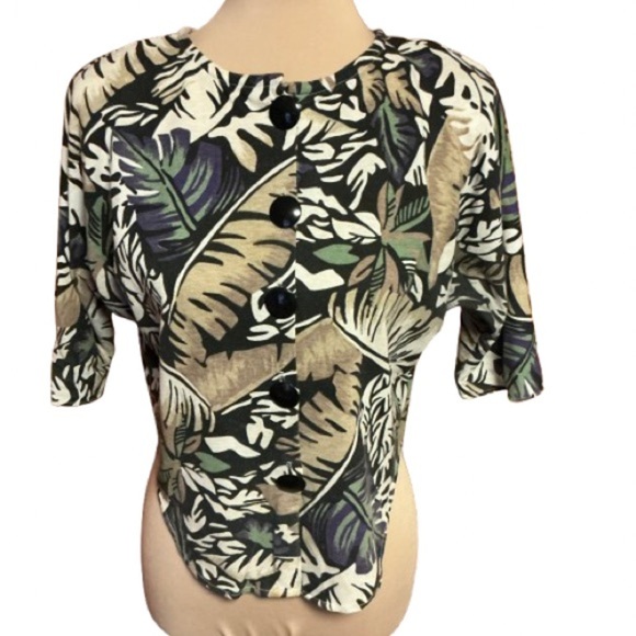 Vintage 80s Tropical vibes shirt - Picture 1 of 12